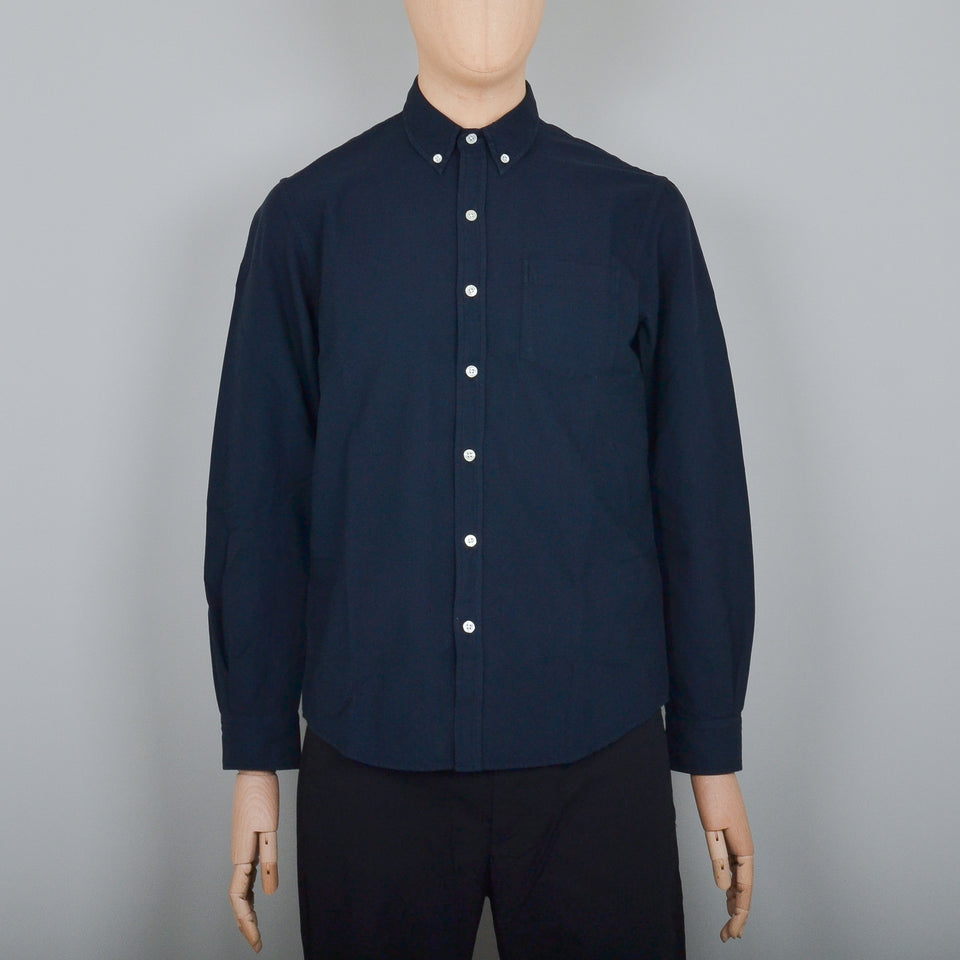 Colorful Standard Button Down Shirt - Navy Blue