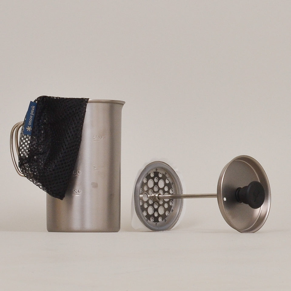 Snow Peak French Cafe Press Titanium 3 Cups