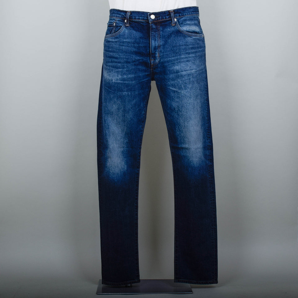 Edwin Slim Tapered - Blue Mid Dark Used 1