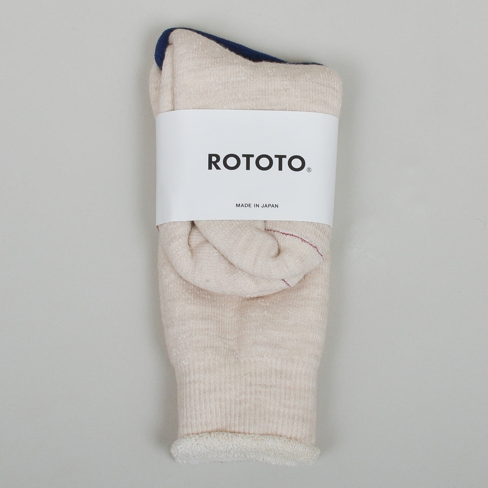RoToTo Double Faced Socks - Oatmeal