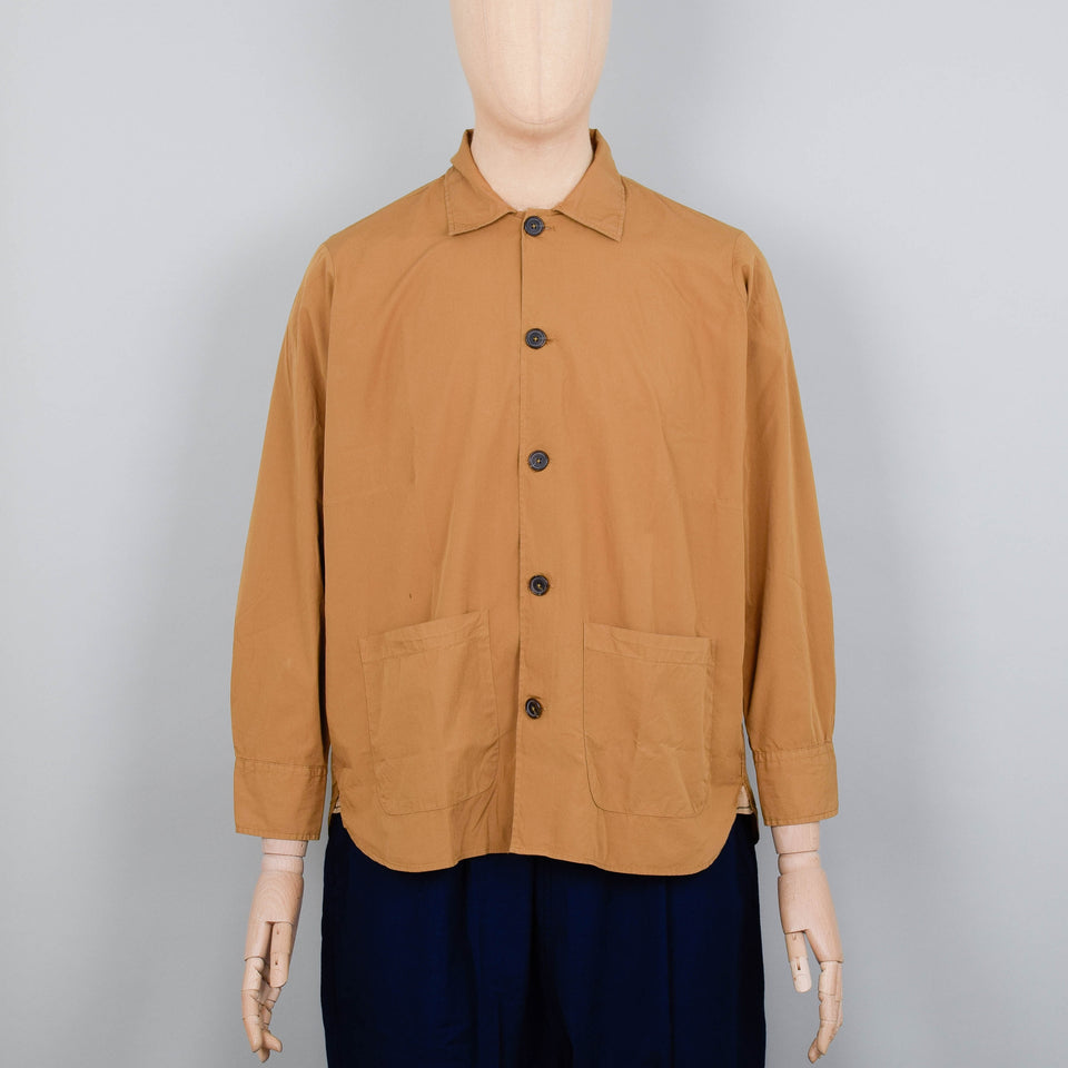 Universal Works Travail Shirt Organic Fine Poplin - Cumin