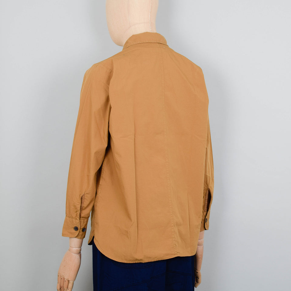 Universal Works Travail Shirt Organic Fine Poplin - Cumin