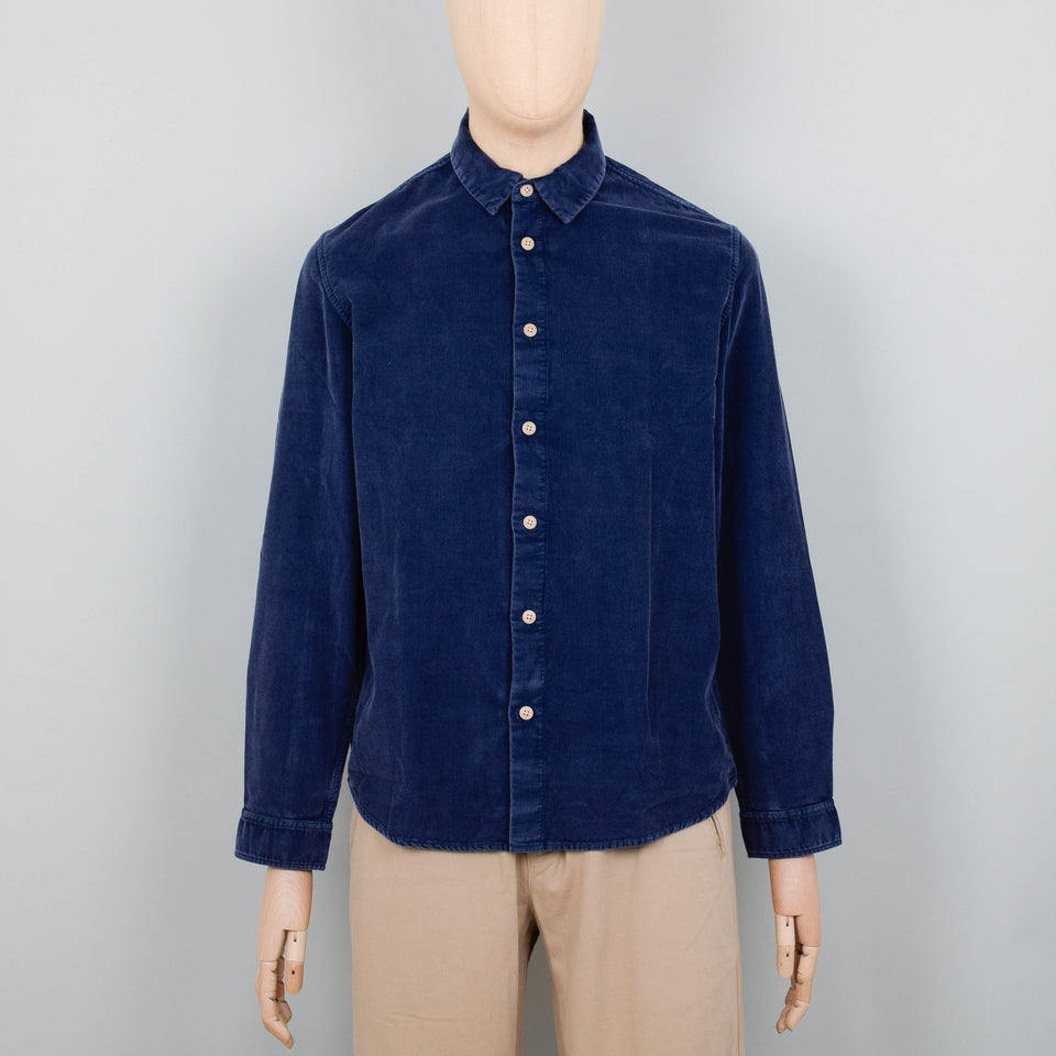 Folk Relaxed Babycord Shirt - Washed Ink