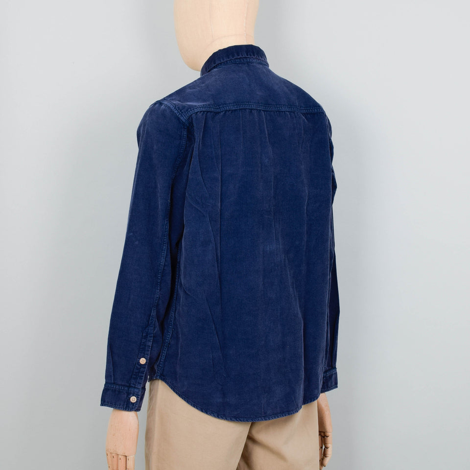 Folk Relaxed Babycord Shirt - Washed Ink
