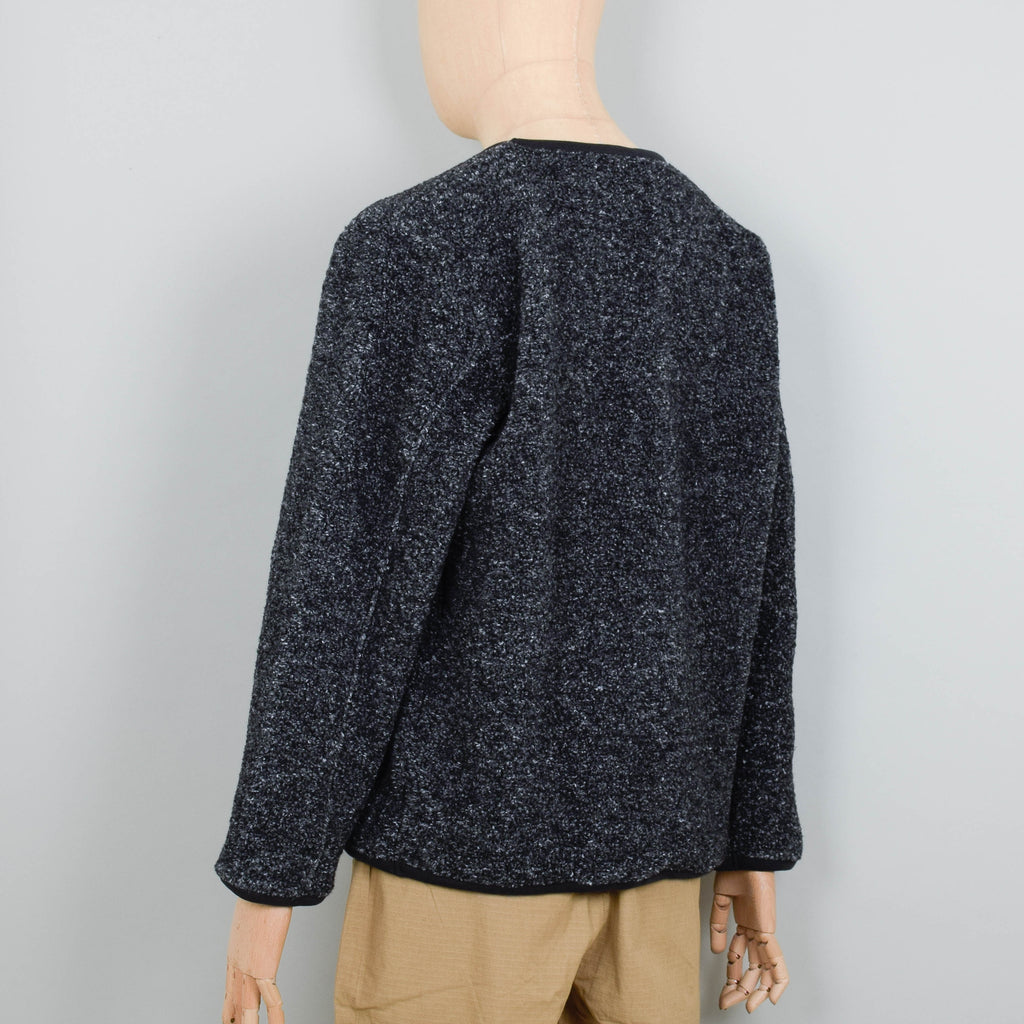 Universal Works Lancaster Crew Shakespeare Fleece Charcoal Liquor Store