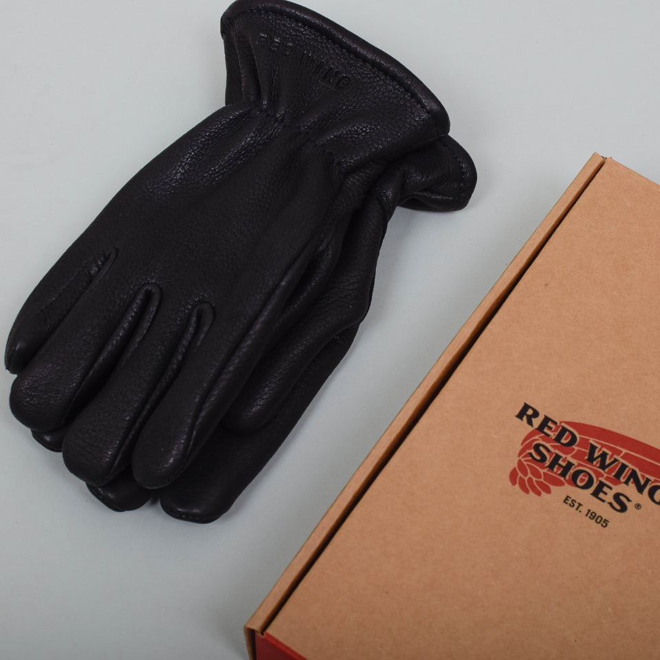 Red Wing Leather Lined Gloves - Black