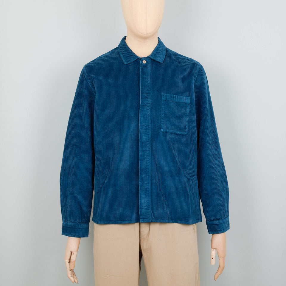 Folk Patch Shirt Heavy Cord - Dark Cyan