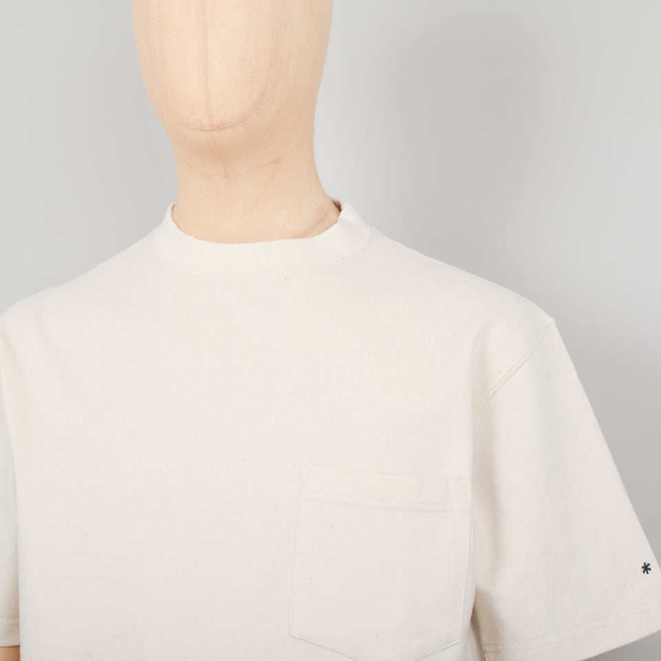 Snow Peak Recycled Cotton Heavy T Shirt - Ecru