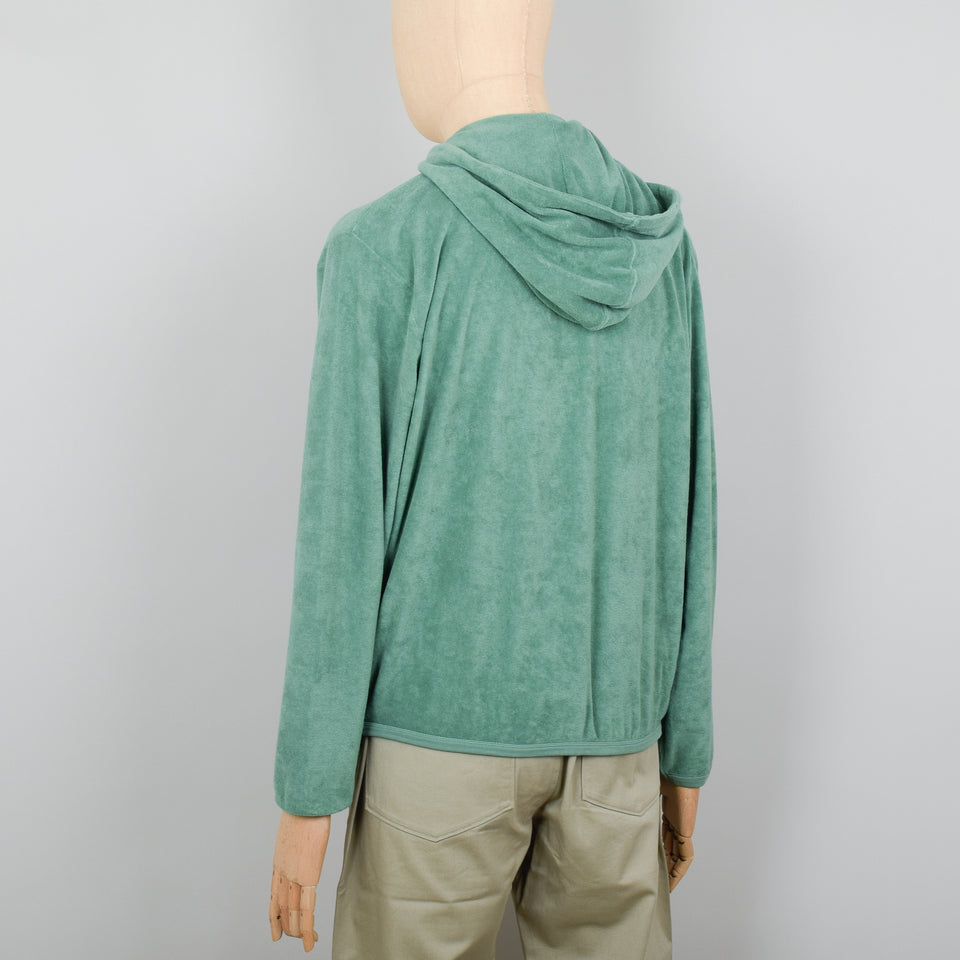 Universal Works Beach Hoody Terry Fleece - Green