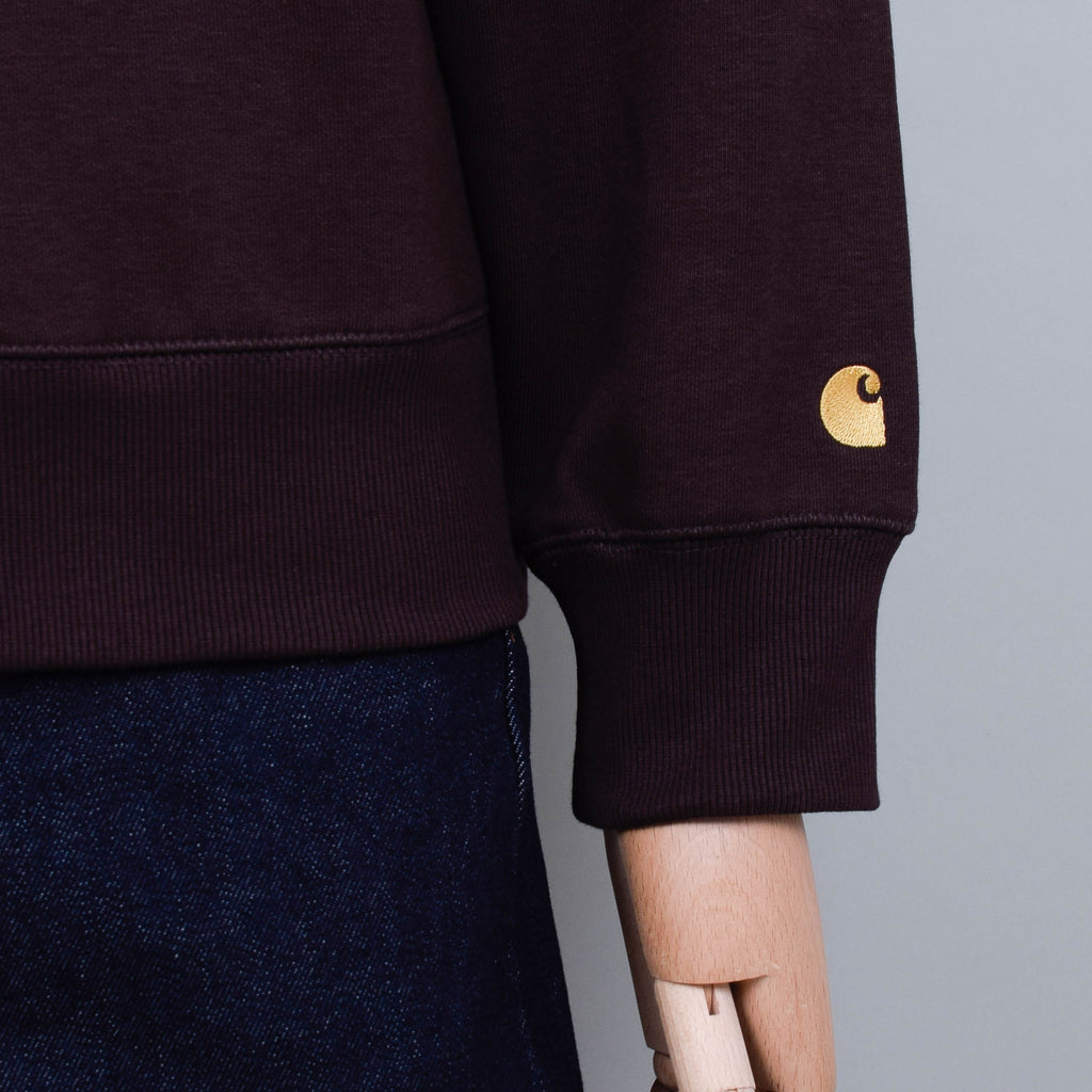 Carhartt WIP Chase Sweat Dark Umber/Gold