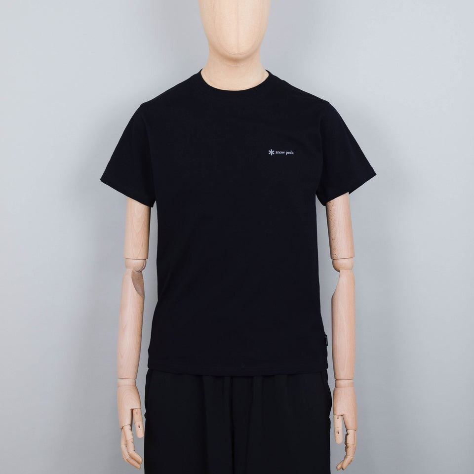 Snow Peak Logo T Shirt - Black