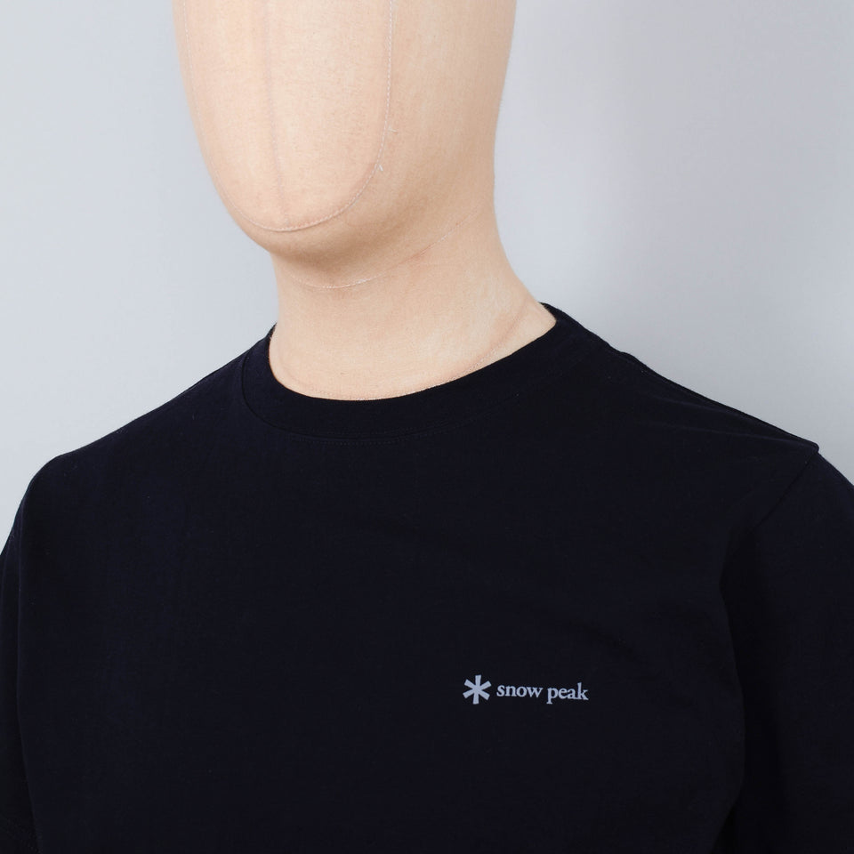 Snow Peak Logo T Shirt - Black
