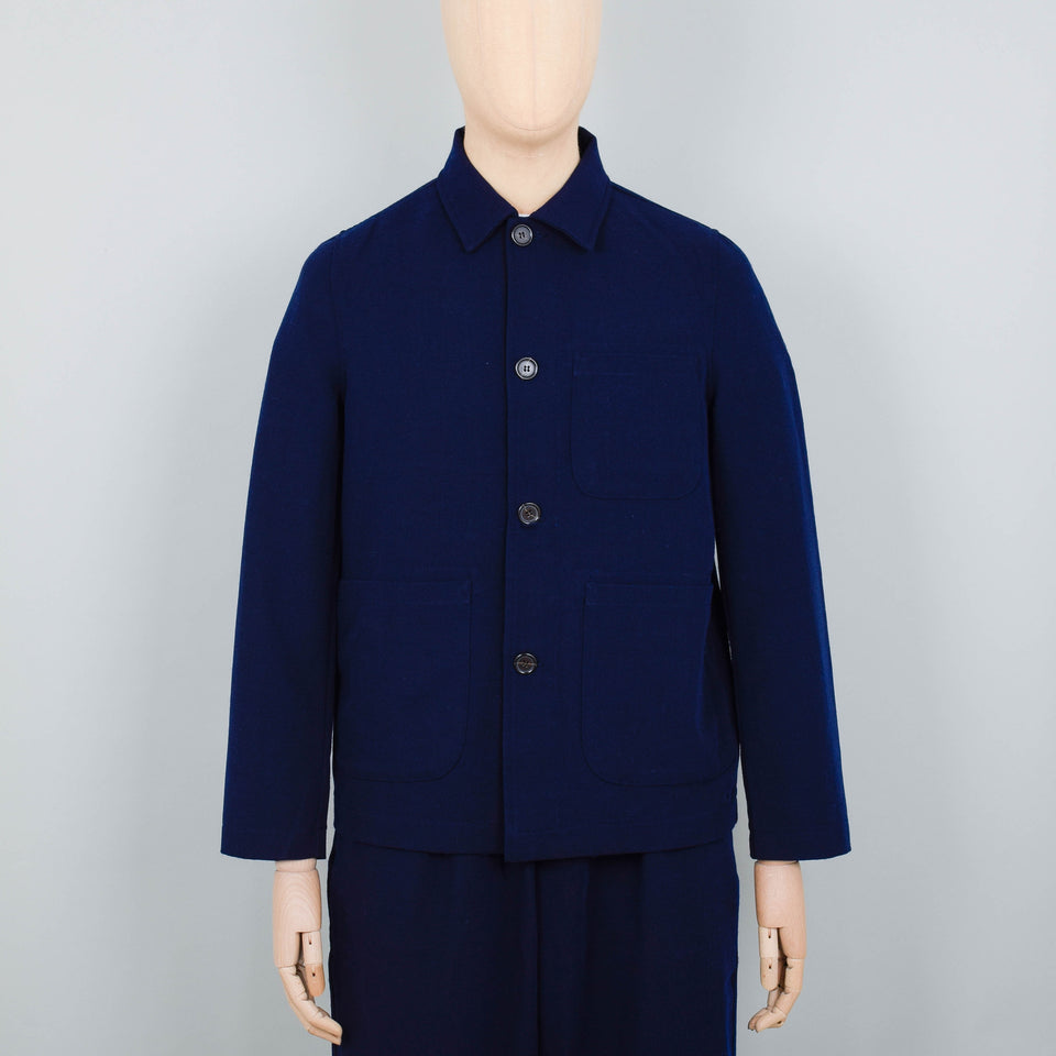 Universal Works Field Jacket Relive Weave - Navy