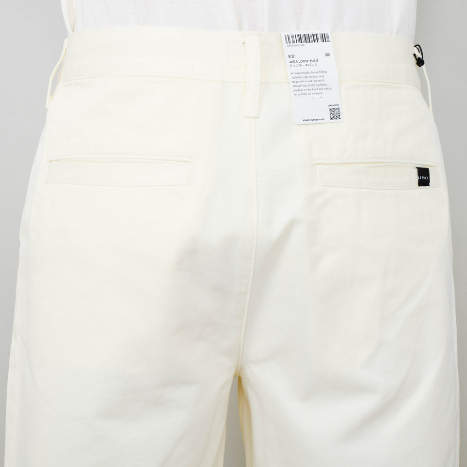 Edwin Jaga Loose Pant - Whisper White