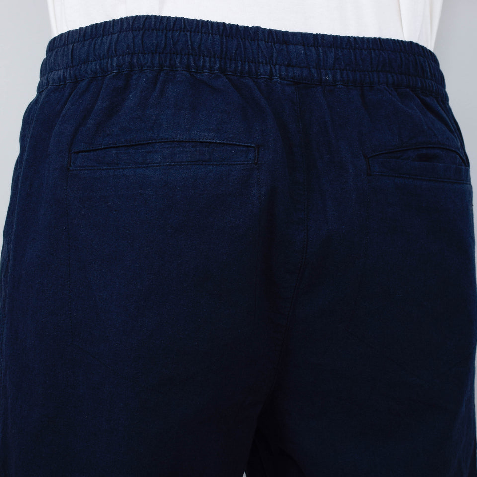 Folk Drawcord Assembly Pant - Soft Navy Linen