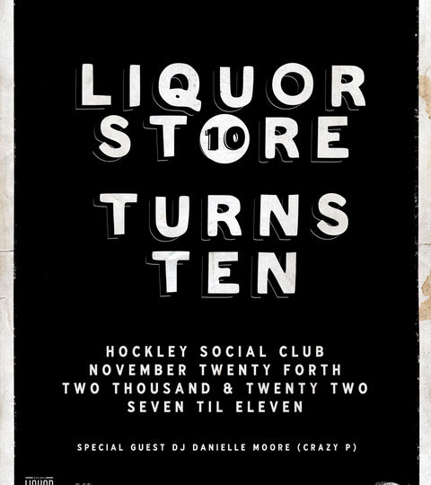 CELEBRATING 10 YEARS OF LIQUOR STORE WITH NUDIE JEANS
