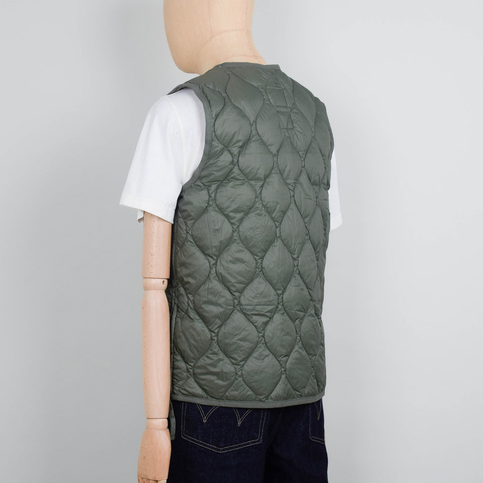 Taion Military V Neck Down Vest 001 -  Olive