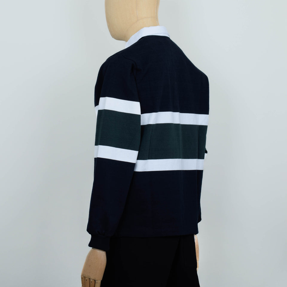Opensider Classic Rugby Shirt - Black Tri-Stripe