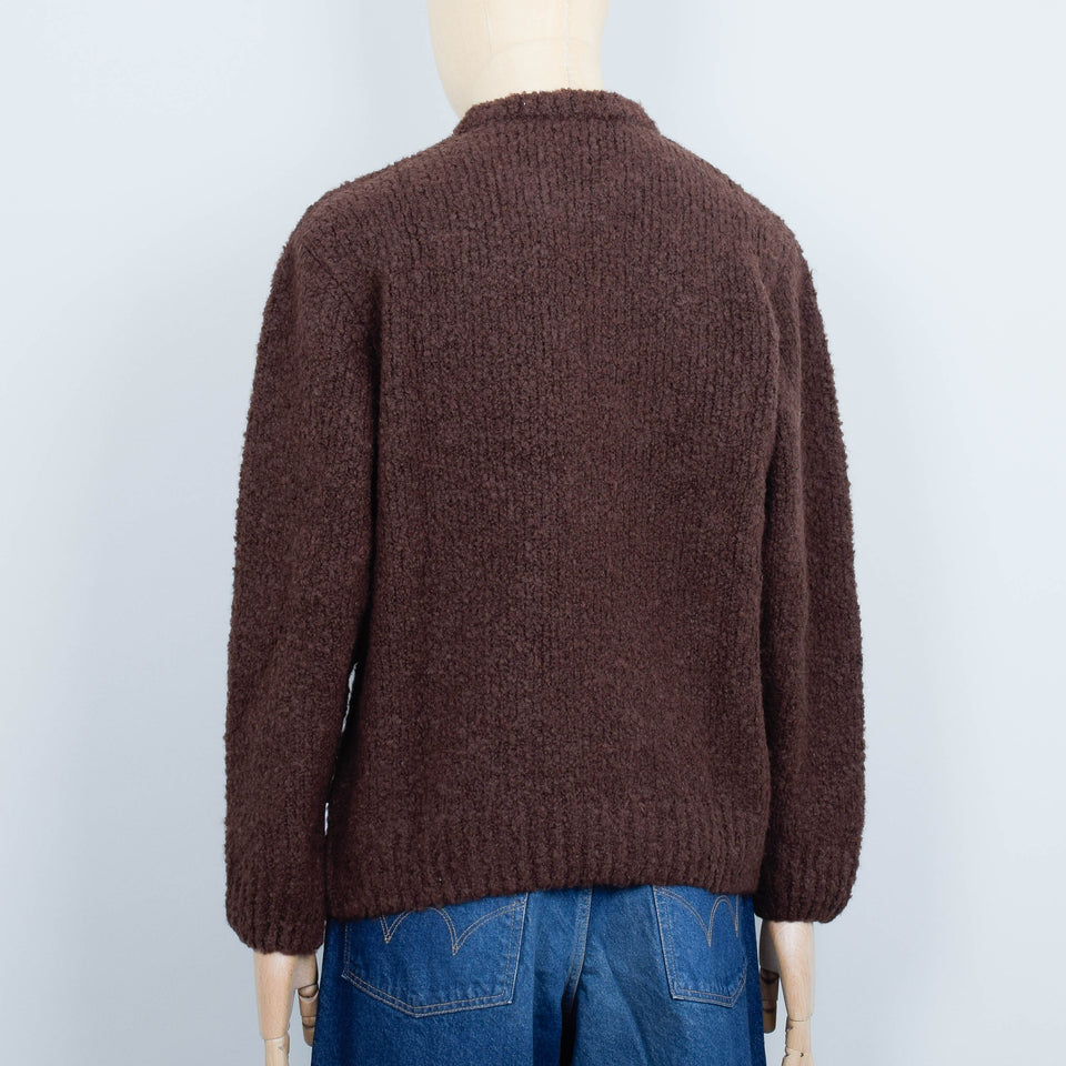 Edwin Dun Textured Sweater - Rum Raisin