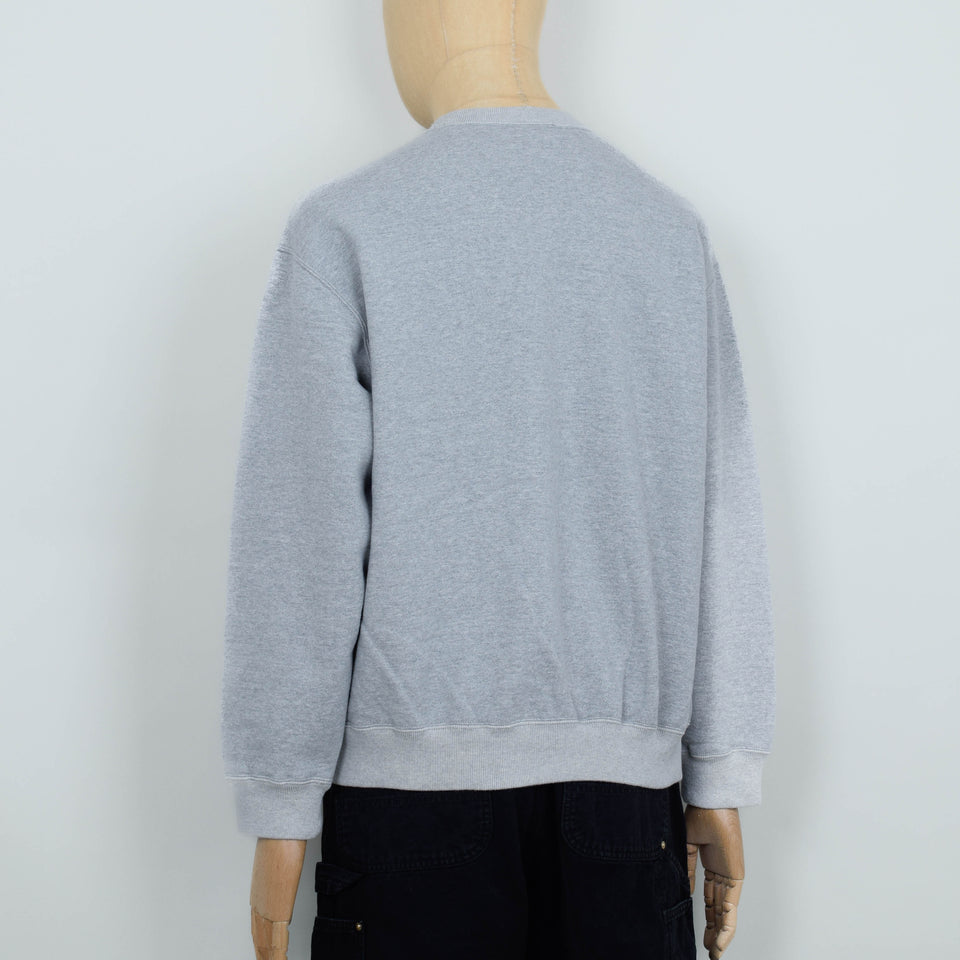 Orslow Relaxed Fit Dense-Knit Sweatshirt - Heather Grey