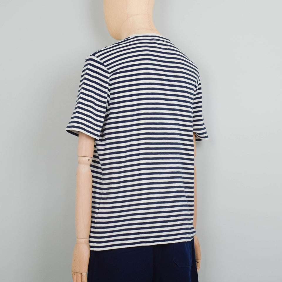 Folk Classic Stripe Tee - Navy / Ecru