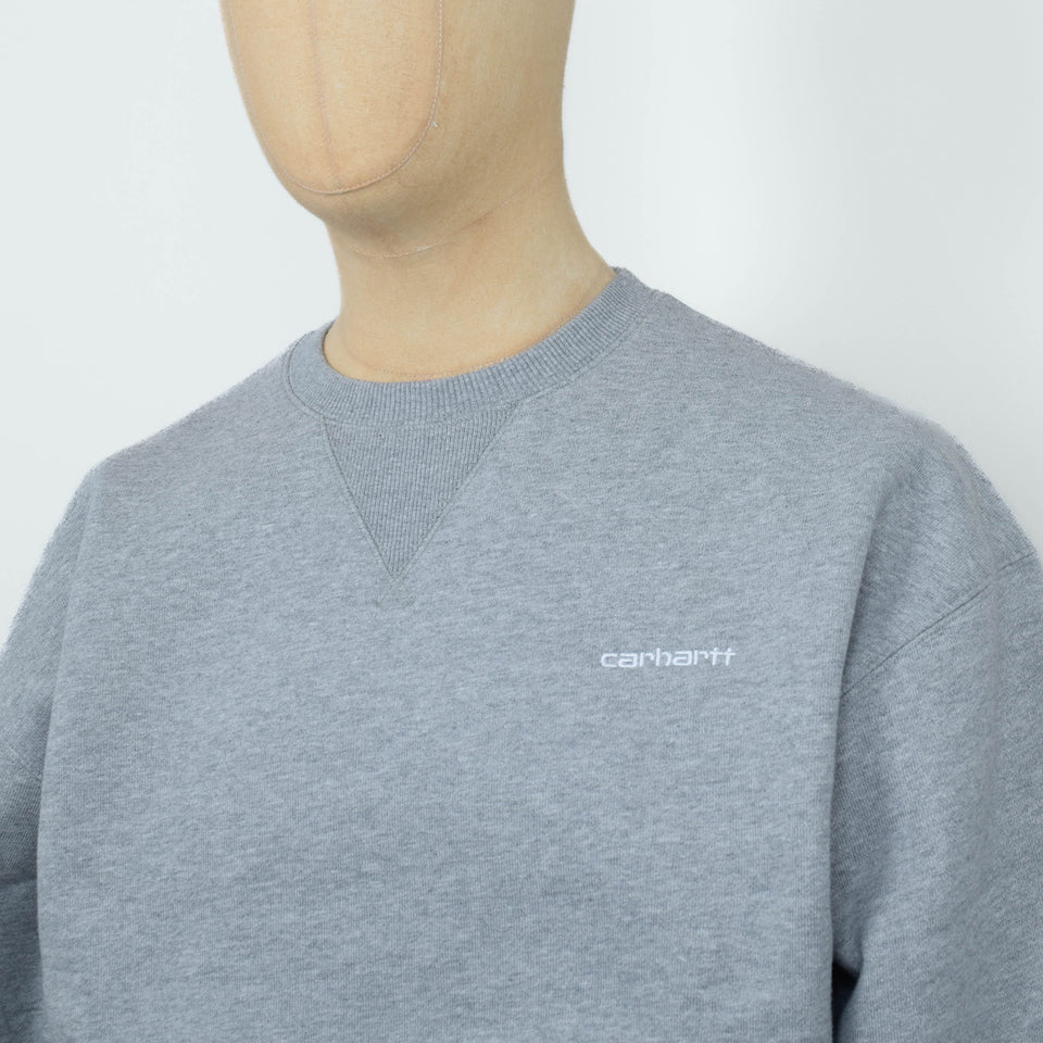 Carhartt WIP Ebbert Sweat - Grey Heather/White