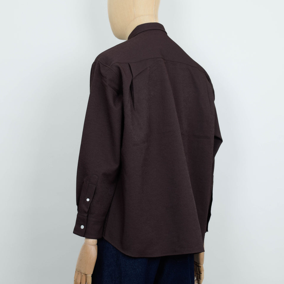 Danton Regular Collar Shirt L/S - Brown