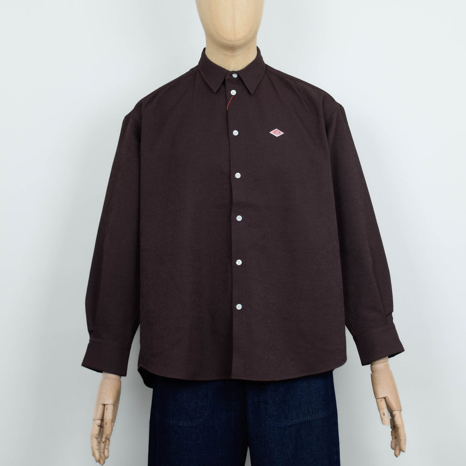Danton Regular Collar Shirt L/S - Brown