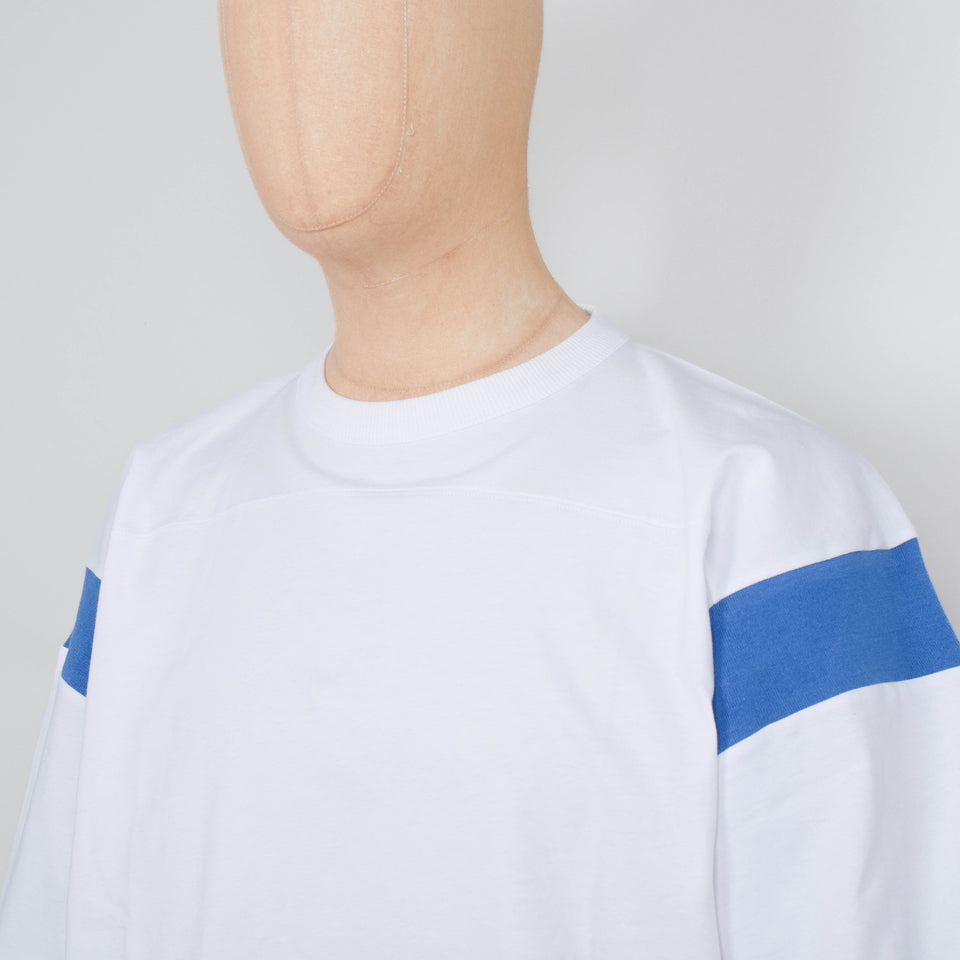 YMC Skate T-Shirt - White / Blue