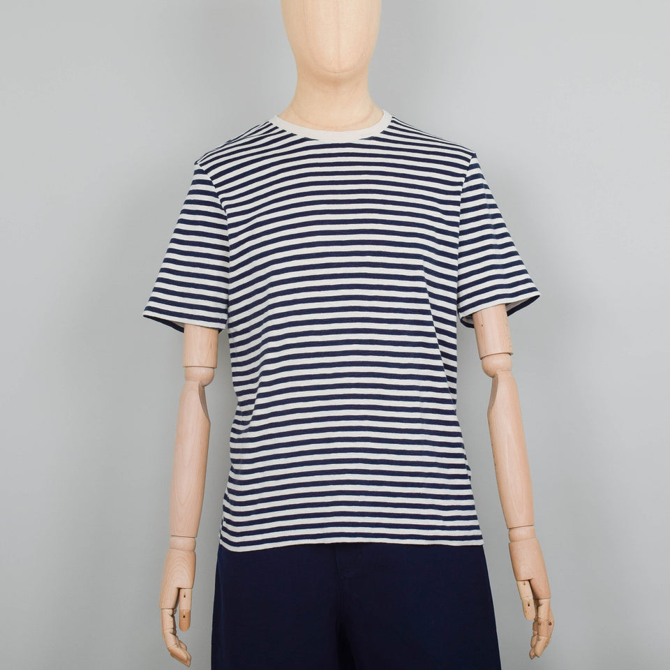 Folk Classic Stripe Tee - Navy / Ecru