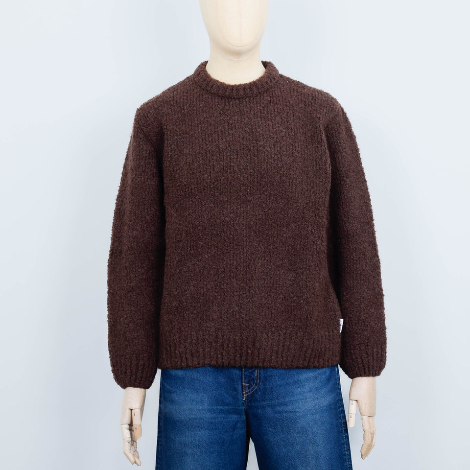 Edwin Dun Textured Sweater - Rum Raisin