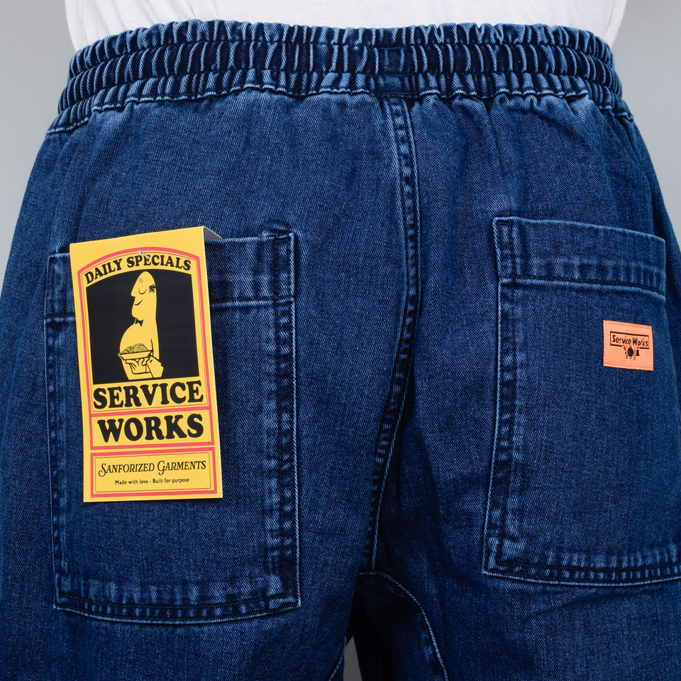 Service Works Classic Denim Chef Pants - Indigo