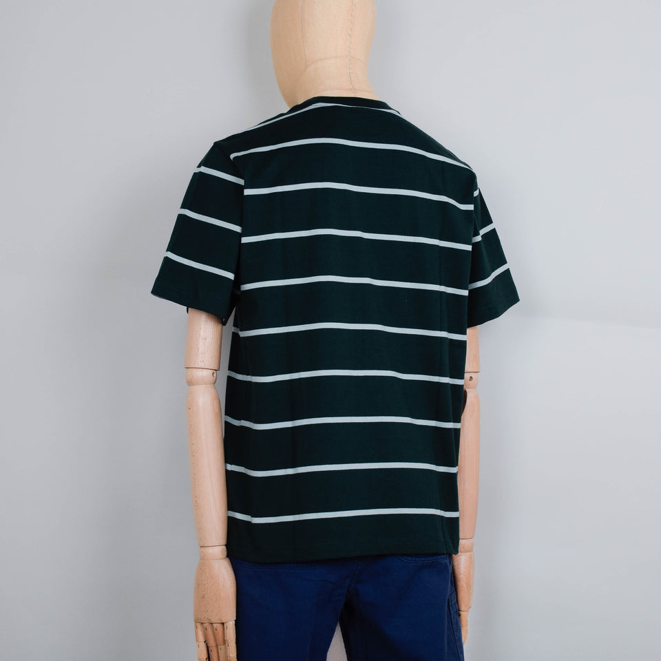 Carhartt WIP S/S Aiken Stripe Pocket T-Shirt - Connifer