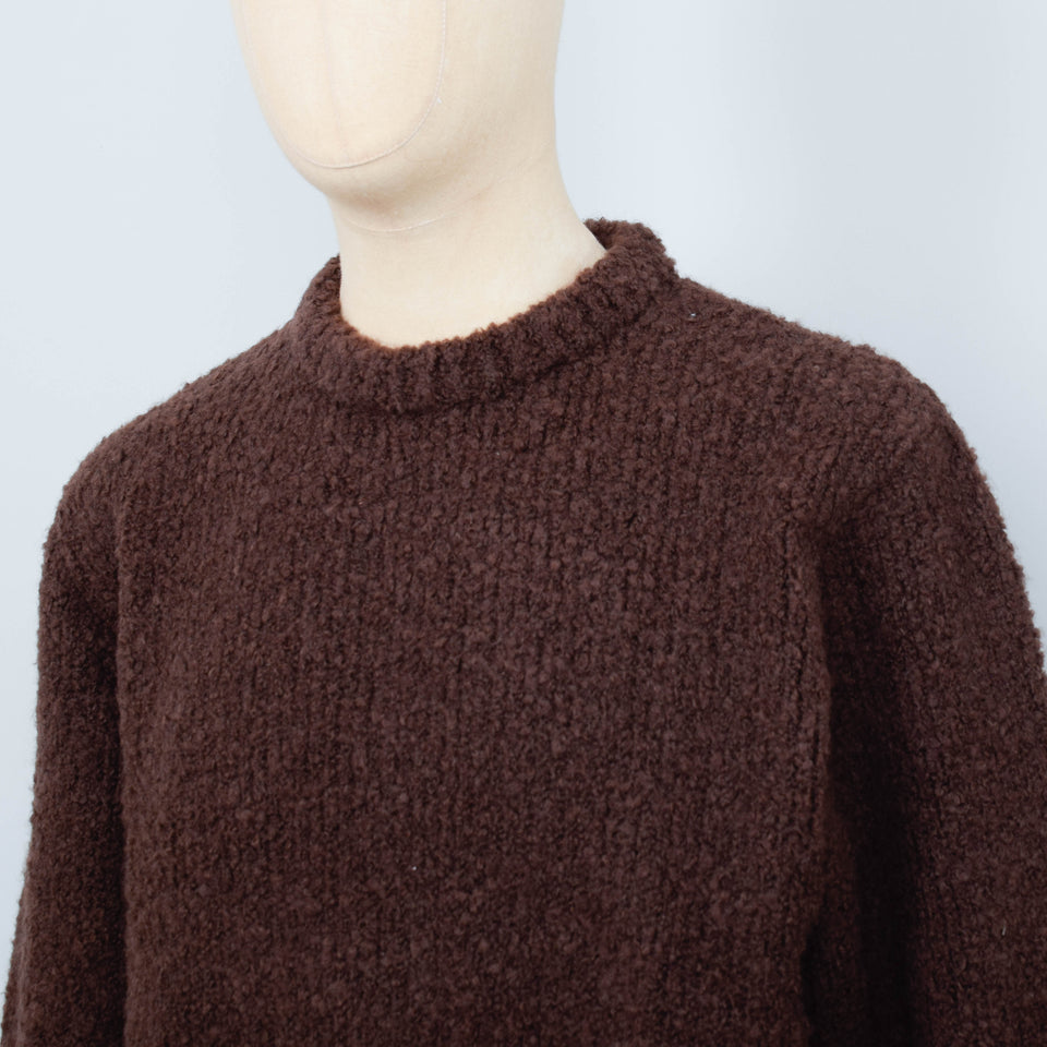 Edwin Dun Textured Sweater - Rum Raisin