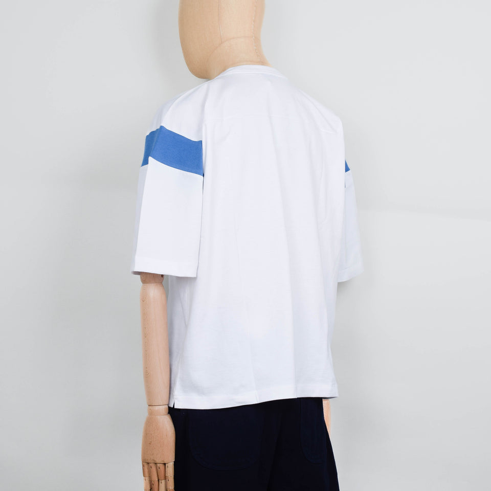 YMC Skate T-Shirt - White / Blue