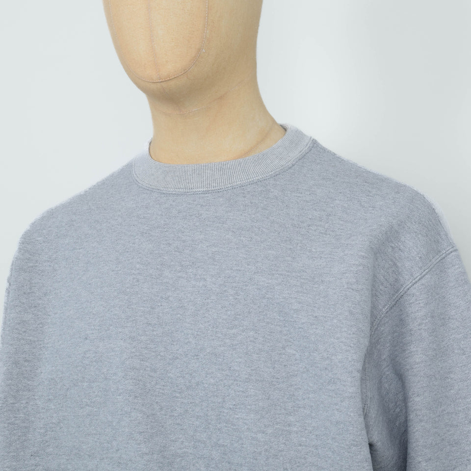 Orslow Relaxed Fit Dense-Knit Sweatshirt - Heather Grey