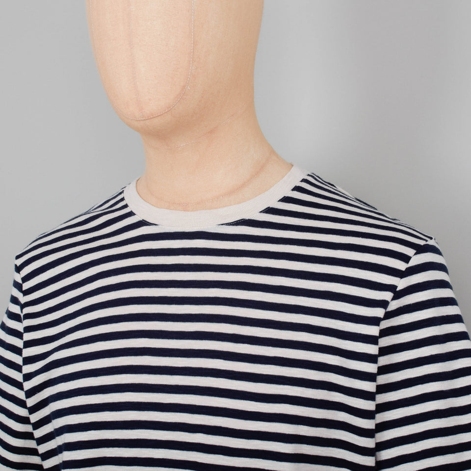 Folk Classic Stripe Tee - Navy / Ecru