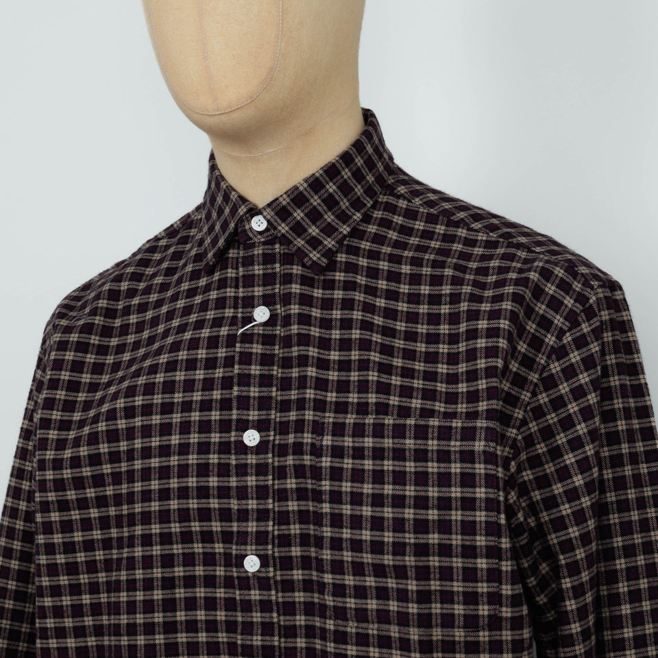 NN. 07 Deon Shirt - Bordeaux Check