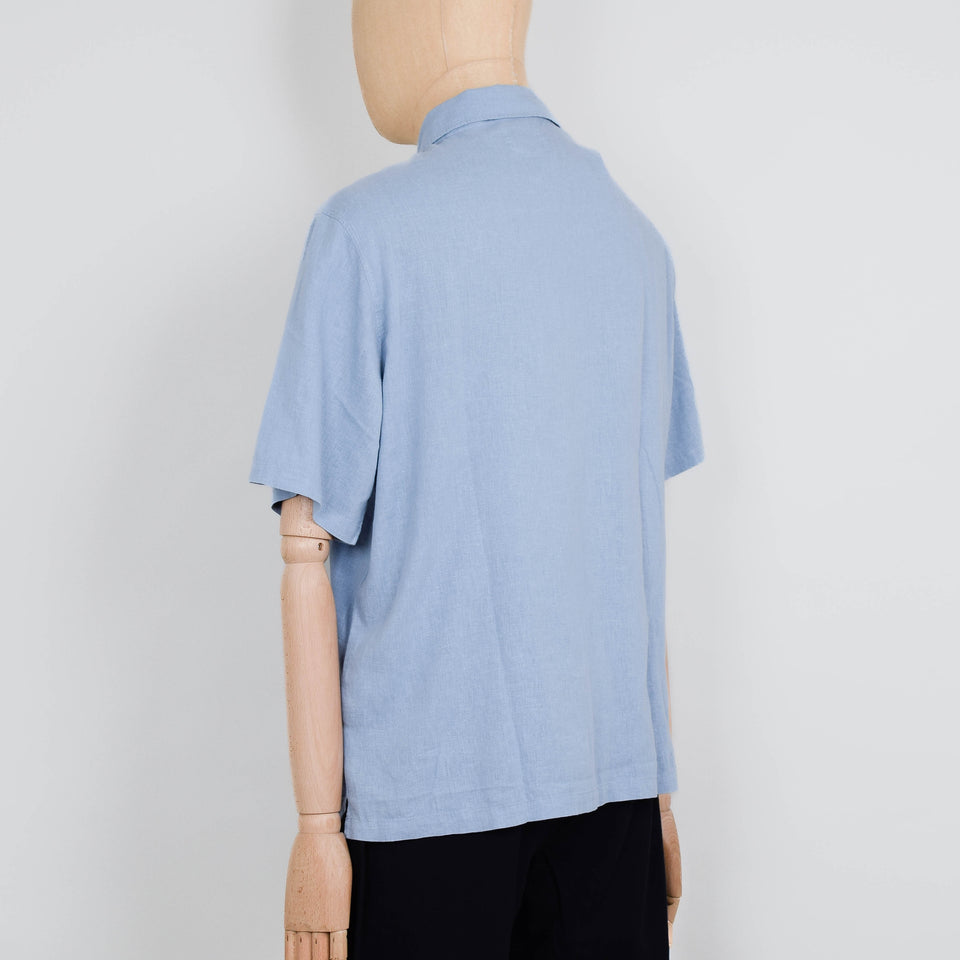 Folk Gabe Shirt - Soft Blue