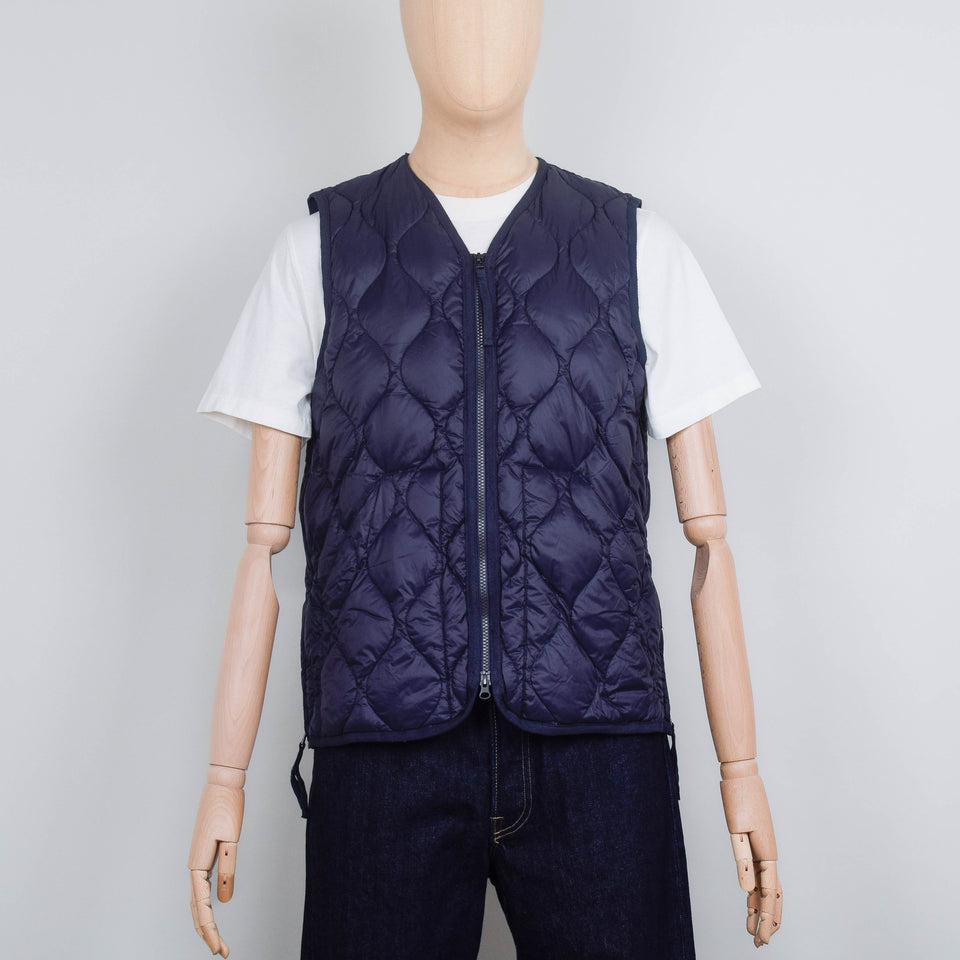 Taion Military V Neck Down Vest 001 -  Dark Navy