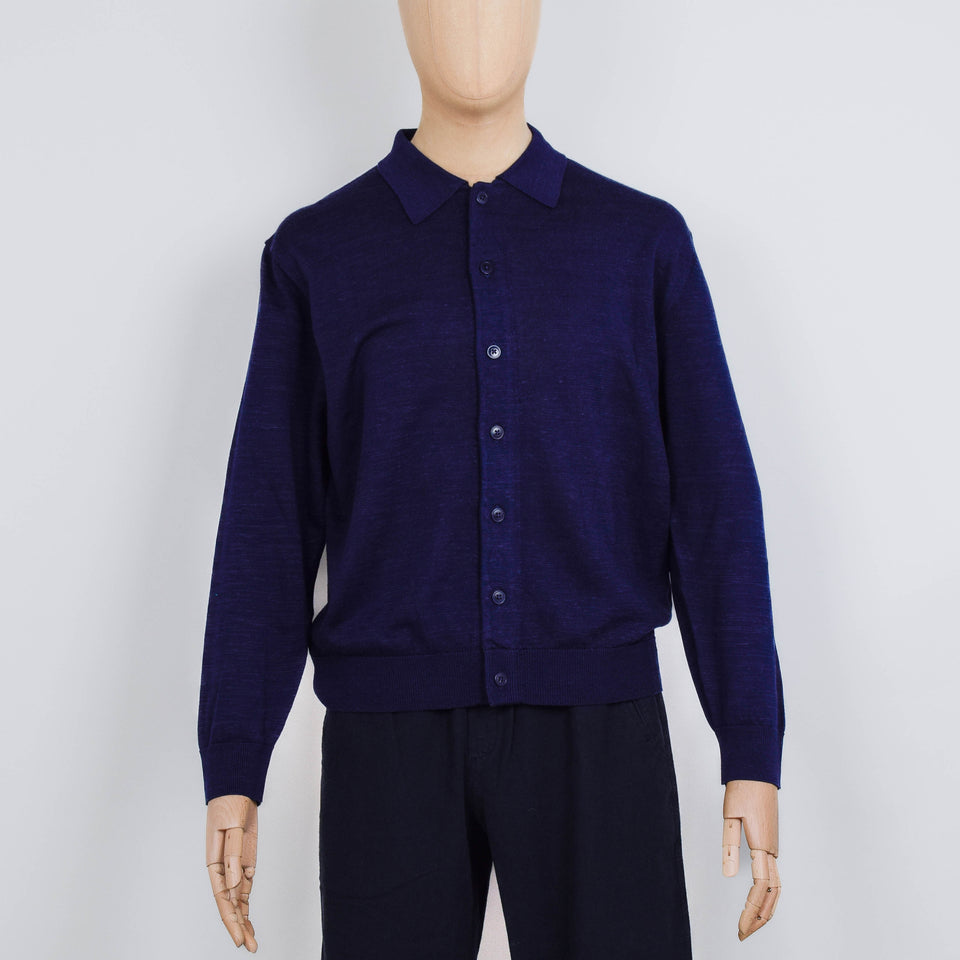YMC Rat Pack Cardigan - Navy