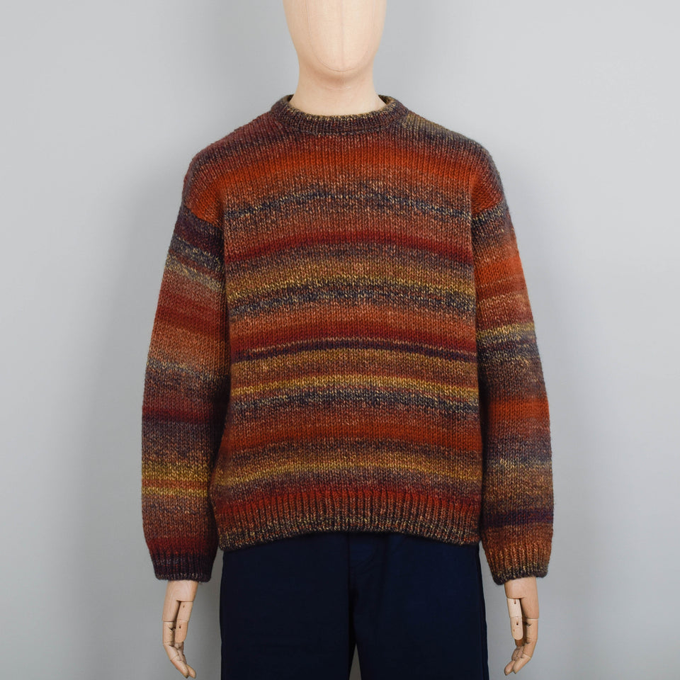 YMC Undertones Boxy Crew Knit - Brown