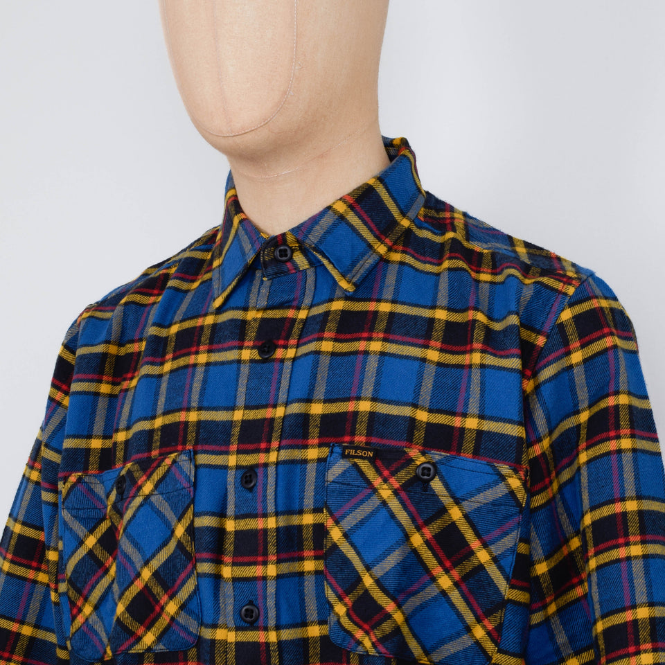 Filson The Rangeland Flannel Shirt - Blue / Yellow
