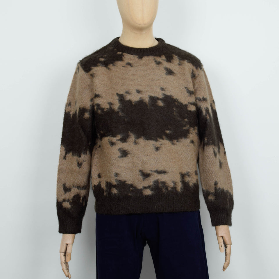 Gramicci Mohair Sweater - Taupe Splatter