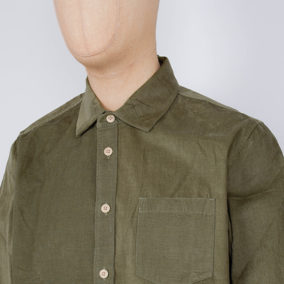 Folk Signal Blouson - Olive Chunky Cord