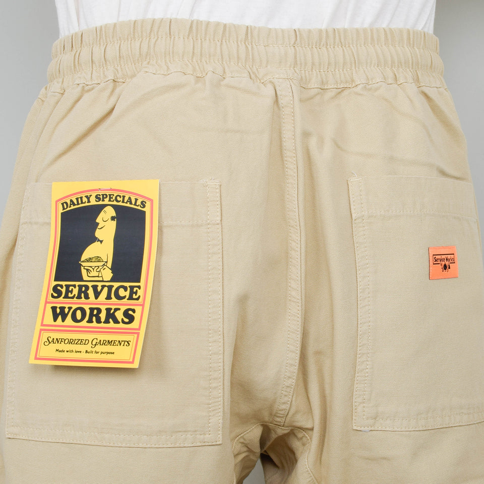 Service Works Classic Canvas Chef Pants - Pale Khaki