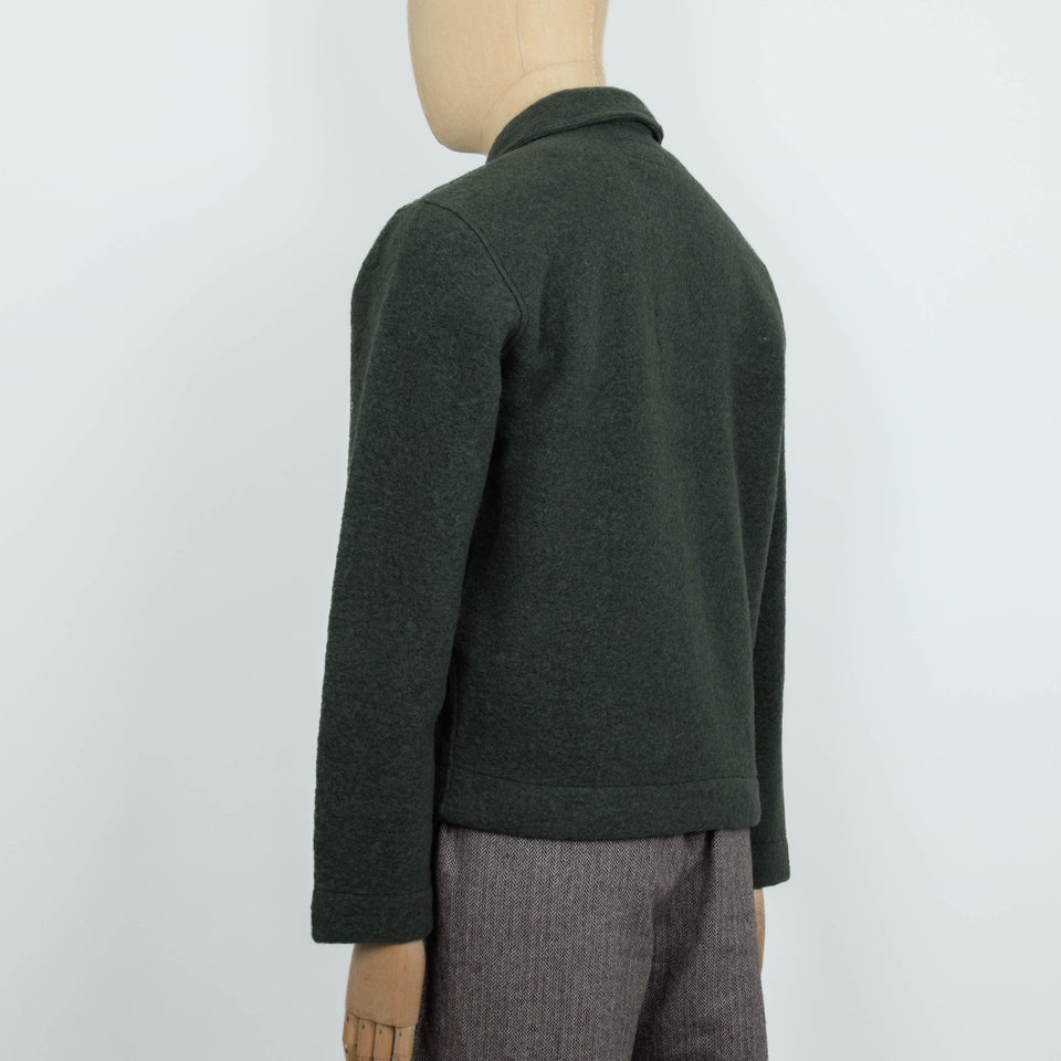 Universal Works Uniform Jacket Wool Fleece - Olive