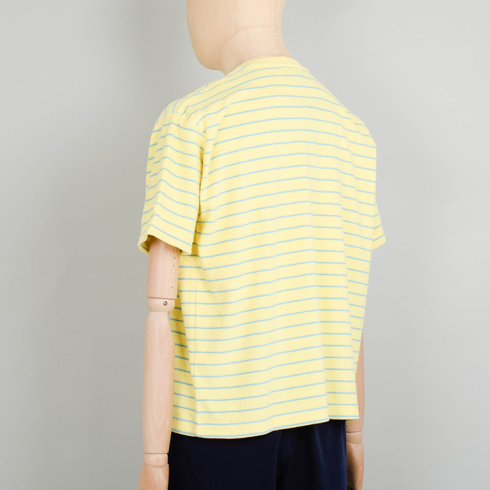 Beams Plus Pocket Tee Pile Stripe - Yellow
