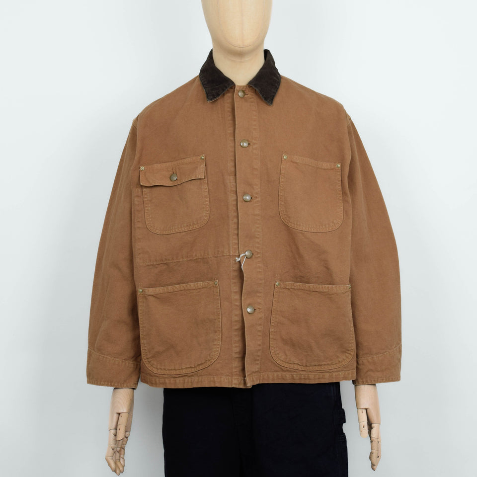 Orslow Relaxed Fit Oxford Coverall - Brown