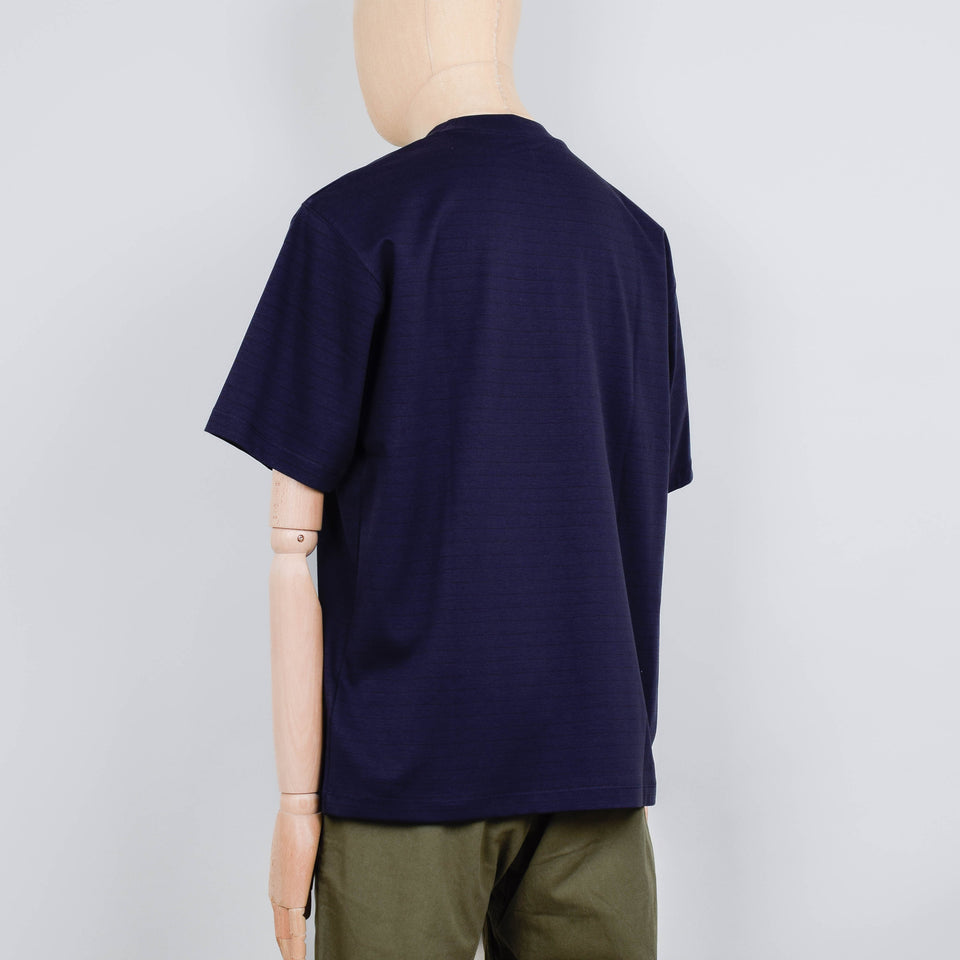Snow Peak OC Mercerized Border T-Shirt - Blue